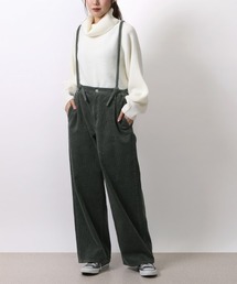 (Emma)コーデュロイサス付ワイドパンツ