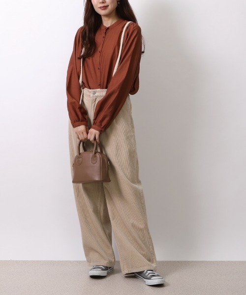 SELECT LEVERY(セレクトリベリー)の「(Emma)コーデュロイサス付ワイドパンツ(その他パンツ・レディース・グレー/ブラウン/グリーン/アイボリー・LARGE/MEDIUM)」の8枚目の写真