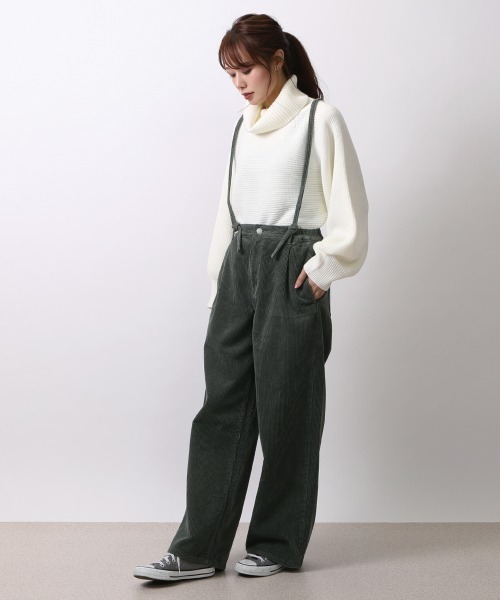SELECT LEVERY(セレクトリベリー)の「(Emma)コーデュロイサス付ワイドパンツ(その他パンツ・レディース・グレー/ブラウン/グリーン/アイボリー・LARGE/MEDIUM)」の21枚目の写真