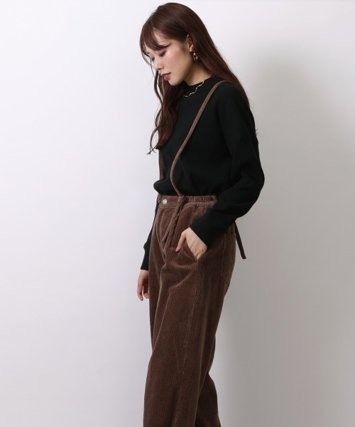 SELECT LEVERY(セレクトリベリー)の「(Emma)コーデュロイサス付ワイドパンツ(その他パンツ・レディース・グレー/ブラウン/グリーン/アイボリー・LARGE/MEDIUM)」の6枚目の写真