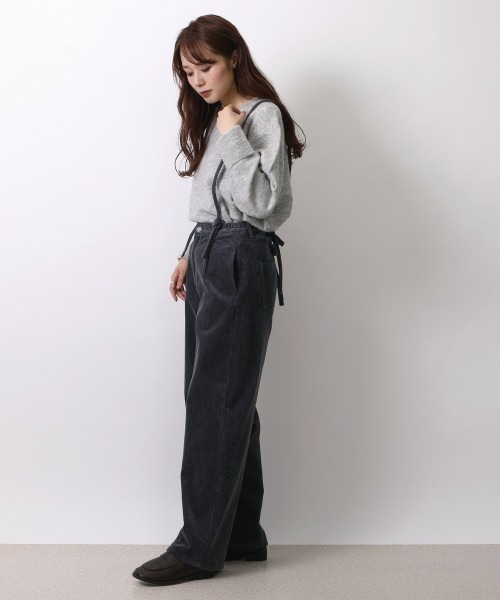 SELECT LEVERY(セレクトリベリー)の「(Emma)コーデュロイサス付ワイドパンツ(その他パンツ・レディース・グレー/ブラウン/グリーン/アイボリー・LARGE/MEDIUM)」の22枚目の写真