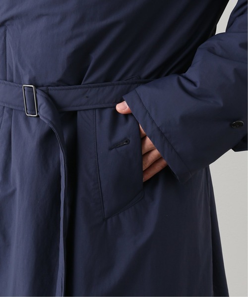 417 EDIFICE（フォーワンセブンエディフィス）の「ALTEX ナカワタショールコート（ステンカラーコート・メンズ・ブラック/ネイビー・SMALL/MEDIUM/LARGE）」の12枚目の写真