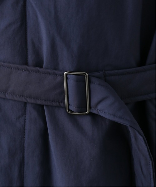 417 EDIFICE（フォーワンセブンエディフィス）の「ALTEX ナカワタショールコート（ステンカラーコート・メンズ・ブラック/ネイビー・SMALL/MEDIUM/LARGE）」の4枚目の写真
