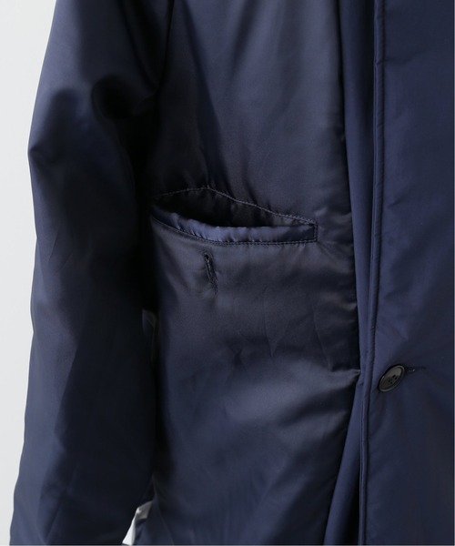 417 EDIFICE（フォーワンセブンエディフィス）の「ALTEX ナカワタショールコート（ステンカラーコート・メンズ・ブラック/ネイビー・SMALL/MEDIUM/LARGE）」の5枚目の写真