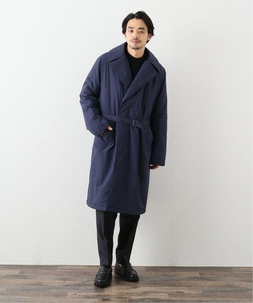 417 EDIFICE（フォーワンセブンエディフィス）の「ALTEX ナカワタショールコート（ステンカラーコート・メンズ・ブラック/ネイビー・SMALL/MEDIUM/LARGE）」の11枚目の写真