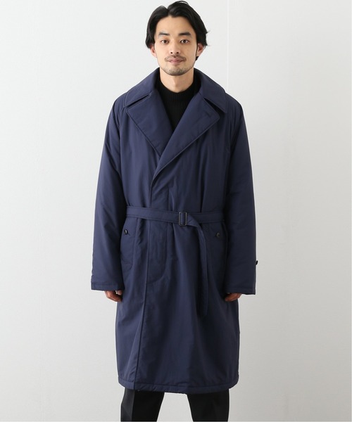 417 EDIFICE（フォーワンセブンエディフィス）の「ALTEX ナカワタショールコート（ステンカラーコート・メンズ・ブラック/ネイビー・SMALL/MEDIUM/LARGE）」の3枚目の写真