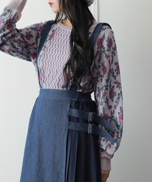 Ameri vintage TAYLOR OPAL DENIM スカートのみ　Ｓ TAYLOR OPAL DENIM SKIRT