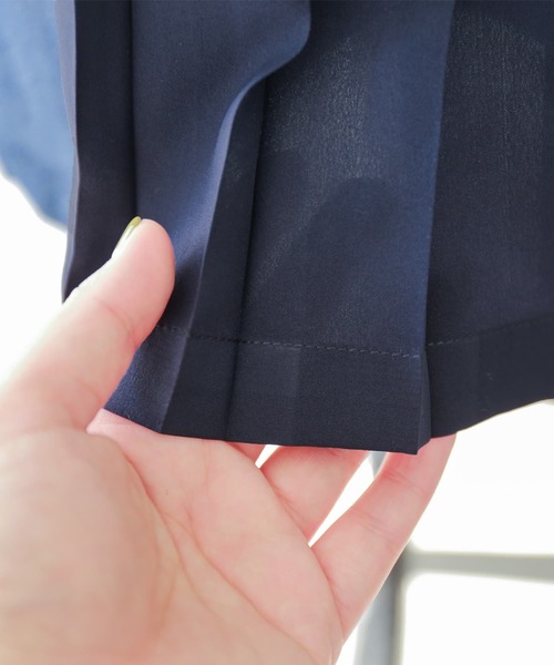 osharewalker（オシャレウォーカー）の「【廃盤】『サイドプリーツ切替デニムスカート』（デニムスカート・レディース・ブルー・FREE）」の16枚目の写真