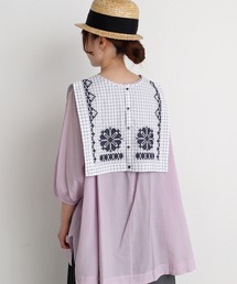 Malle | malle クロスステッチ刺繍　付け衿(付け襟)