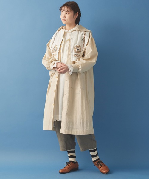 Malle（マル）の「malle クロスステッチ刺繍　付け衿（付け襟・レディース・オフホワイト/チェック・FREE）」の22枚目の写真