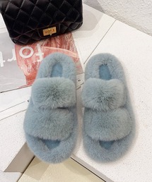 FREE BLUES | あったか ファー スリッパ(ルームシューズ/スリッパ)