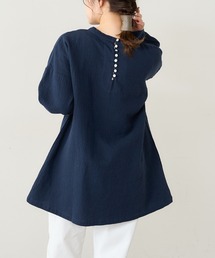 PUAL CE CIN | 【Du noir】綿麻ダブルガーゼブラウス(シャツ/ブラウス)