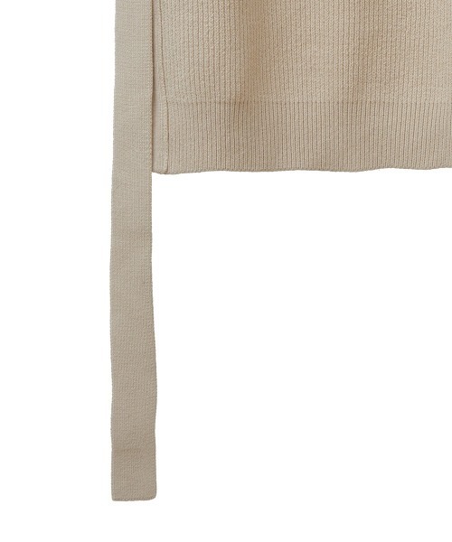 CLANE（クラネ）の「KNIT VEST（ベスト・レディース・グリーン/アイボリー/ブラウン・1/2）」の9枚目の写真