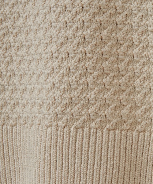 CLANE（クラネ）の「KNIT VEST（ベスト・レディース・グリーン/アイボリー/ブラウン・1/2）」の19枚目の写真