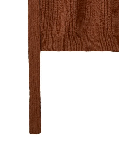 CLANE（クラネ）の「KNIT VEST（ベスト・レディース・グリーン/アイボリー/ブラウン・1/2）」の12枚目の写真