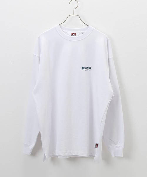 B.C STOCK(ベーセーストック)の「【BEN DAVIS / ベンデイビス】別注 workclothing プリントロンT(Tシャツ/カットソー・メンズ・ホワイト/グリーン/ブラック系その他・MEDIUM/LARGE)」の2枚目の写真