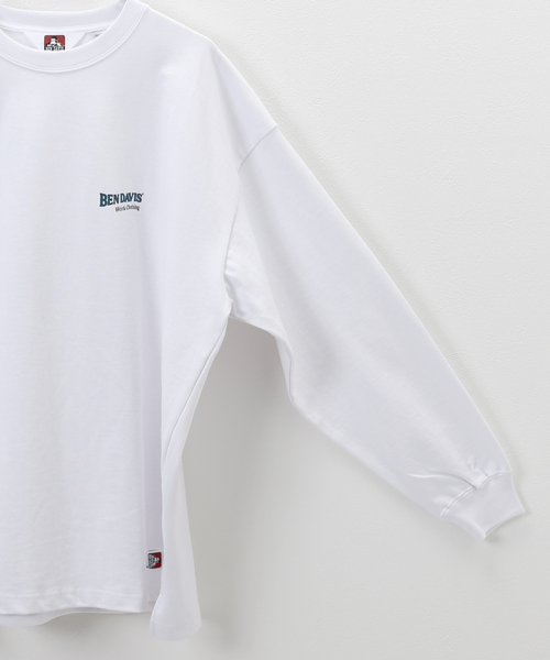 B.C STOCK(ベーセーストック)の「【BEN DAVIS / ベンデイビス】別注 workclothing プリントロンT(Tシャツ/カットソー・メンズ・ホワイト/グリーン/ブラック系その他・MEDIUM/LARGE)」の9枚目の写真