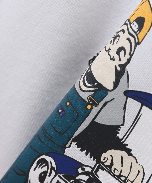 B.C STOCK(ベーセーストック)の「【BEN DAVIS / ベンデイビス】別注 workclothing プリントロンT(Tシャツ/カットソー・メンズ・ホワイト/グリーン/ブラック系その他・MEDIUM/LARGE)」の22枚目の写真