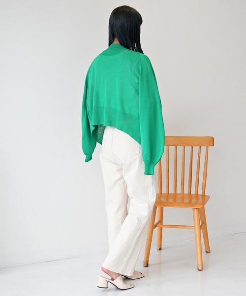 sango（sango）の「2WAYシアーニットカーディガン（カーディガン/ボレロ・レディース・ベージュ/グリーン/アイボリー・FREE）」の20枚目の写真