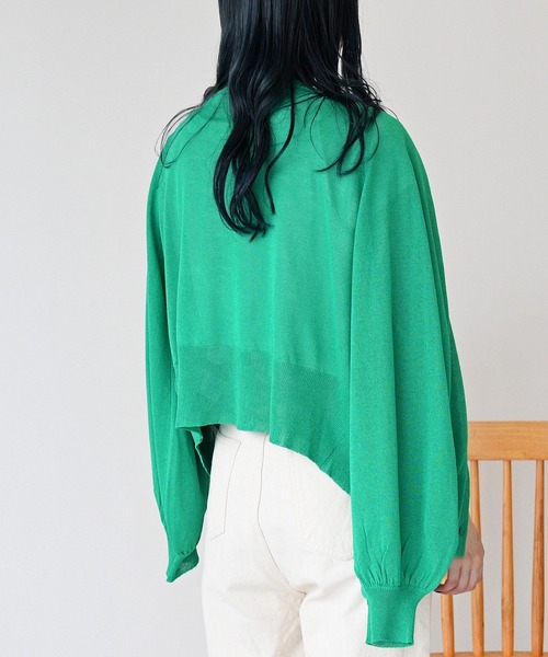 sango（sango）の「2WAYシアーニットカーディガン（カーディガン/ボレロ・レディース・ベージュ/グリーン/アイボリー・FREE）」の16枚目の写真