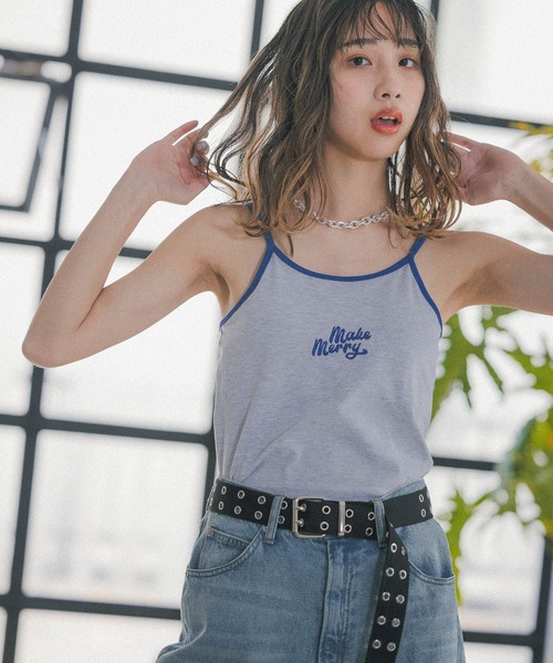 PBLIM（ページボーイリム）の「【PAGEBOYLIM】カラーパイピングカップ付きキャミ（キャミソール・レディース・ホワイト系その他/ブラック系その他/グレー系その他・FREE）」の11枚目の写真