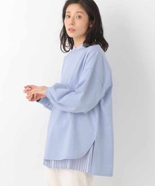 LEPSIM(レプシィム)の「オーバースリットソデパフプルオーバー 259274(Tシャツ/カットソー・レディース・グレー/オフホワイト/ブルー/ライトグリーン・FREE)」の4枚目の写真