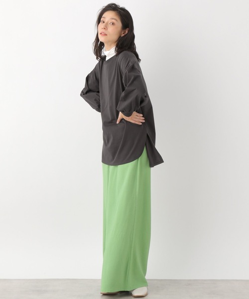 LEPSIM(レプシィム)の「オーバースリットソデパフプルオーバー 259274(Tシャツ/カットソー・レディース・グレー/オフホワイト/ブルー/ライトグリーン・FREE)」の10枚目の写真