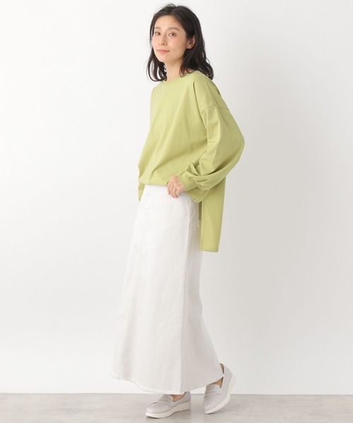 LEPSIM(レプシィム)の「オーバースリットソデパフプルオーバー 259274(Tシャツ/カットソー・レディース・グレー/オフホワイト/ブルー/ライトグリーン・FREE)」の11枚目の写真