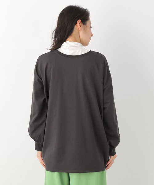 LEPSIM(レプシィム)の「オーバースリットソデパフプルオーバー 259274(Tシャツ/カットソー・レディース・グレー/オフホワイト/ブルー/ライトグリーン・FREE)」の15枚目の写真