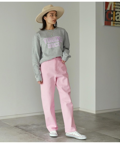 anap mimpi（アナップミンピ）の「ツイルカラーストレートパンツ（その他パンツ・レディース・ピンク/ミント/ラベンダー・FREE）」の10枚目の写真