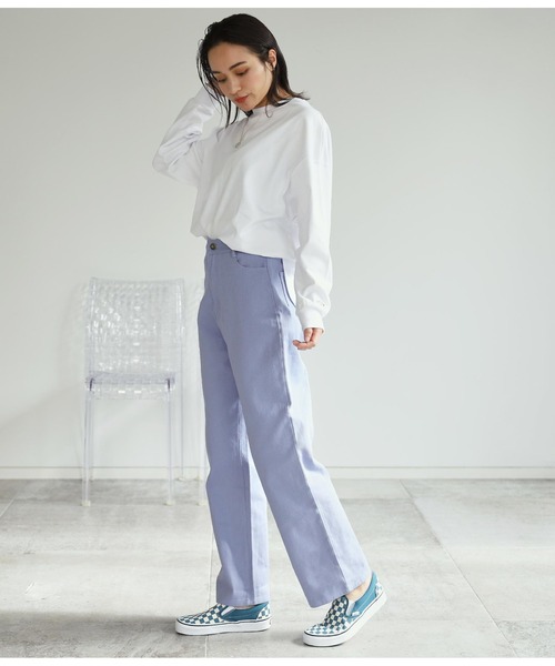 anap mimpi（アナップミンピ）の「ツイルカラーストレートパンツ（その他パンツ・レディース・ピンク/ミント/ラベンダー・FREE）」の19枚目の写真