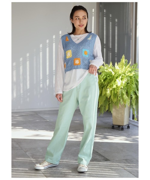 anap mimpi（アナップミンピ）の「ツイルカラーストレートパンツ（その他パンツ・レディース・ピンク/ミント/ラベンダー・FREE）」の12枚目の写真