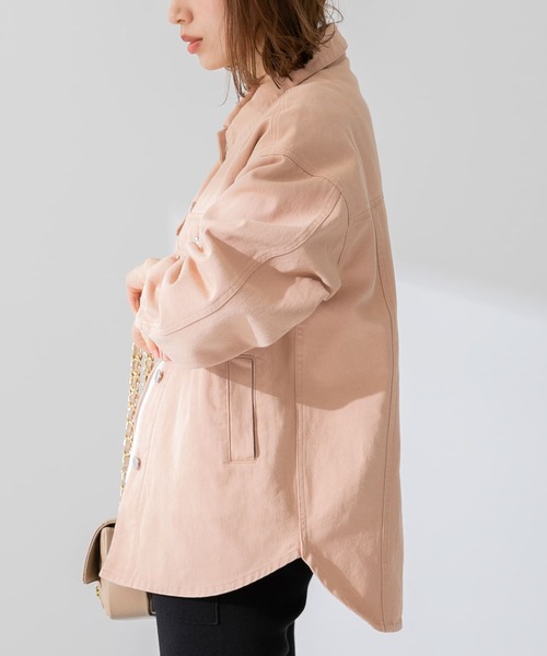 URBAN RESEARCH Sonny Label（アーバンリサーチサニーレーベル）の「カラーシャツジャケット（その他アウター・レディース・ライトグレー/ベージュ/ピンク・FREE）」の17枚目の写真