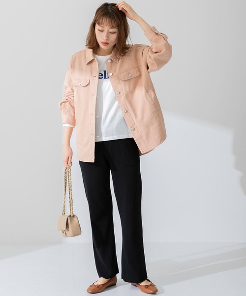 URBAN RESEARCH Sonny Label（アーバンリサーチサニーレーベル）の「カラーシャツジャケット（その他アウター・レディース・ライトグレー/ベージュ/ピンク・FREE）」の20枚目の写真