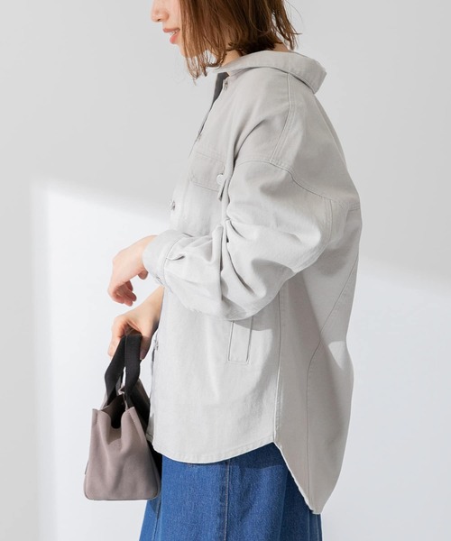 URBAN RESEARCH Sonny Label（アーバンリサーチサニーレーベル）の「カラーシャツジャケット（その他アウター・レディース・ライトグレー/ベージュ/ピンク・FREE）」の21枚目の写真