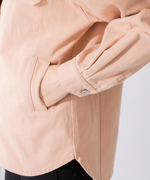 URBAN RESEARCH Sonny Label（アーバンリサーチサニーレーベル）の「カラーシャツジャケット（その他アウター・レディース・ライトグレー/ベージュ/ピンク・FREE）」の9枚目の写真
