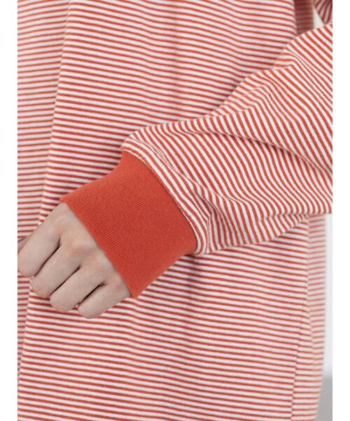 Russell Athletic（ラッセルアスレティック）の「■別注RUSSELL ATHLTIC エンブレムロンT（Tシャツ/カットソー・レディース・ブラック/オレンジ・FREE）」の12枚目の写真