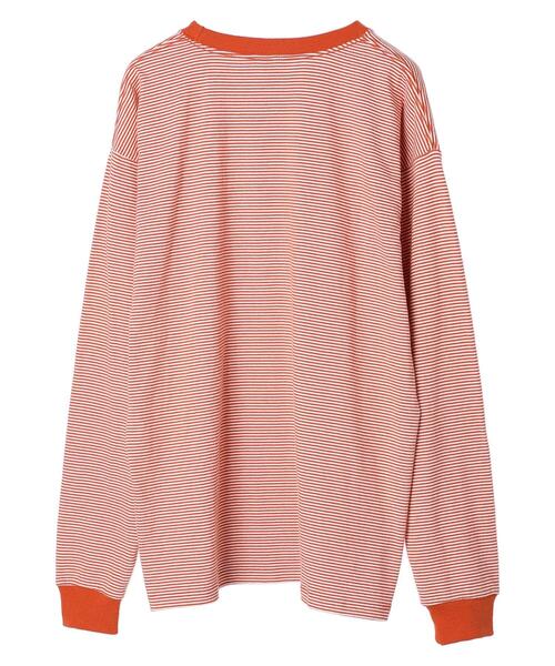 Russell Athletic（ラッセルアスレティック）の「■別注RUSSELL ATHLTIC エンブレムロンT（Tシャツ/カットソー・レディース・ブラック/オレンジ・FREE）」の18枚目の写真