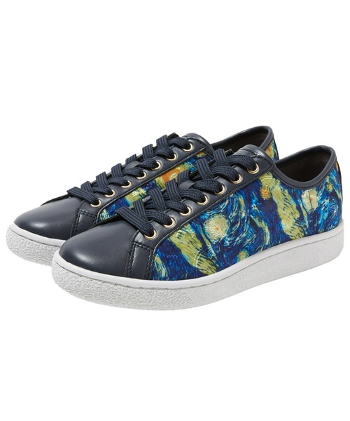 +diana(プラスダイアナ)の「【名画アートプリント】チュールスニーカー(スニーカー・レディース・イエロー/グリーン/ブラック/ネイビー/ピンク/ホワイト/ベージュ/ブルー・24.5cm/23.5cm/24.0cm/23.0cm/22.0cm/22.5cm/25.0cm/25.5cm/21.5cm)」の20枚目の写真