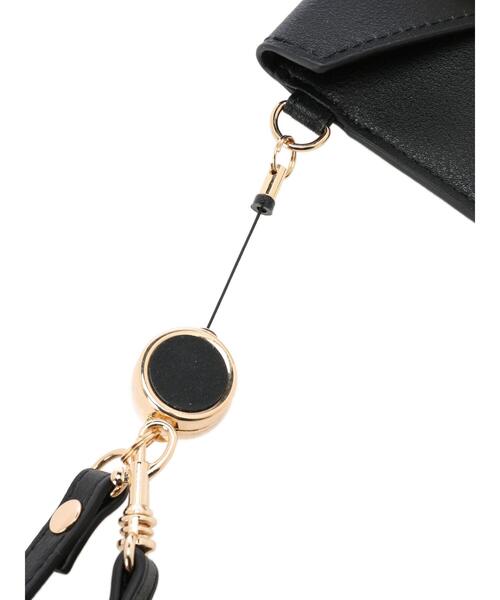 Maison de FLEUR（メゾンドフルール）の「リール付きビジューカードポケットパスケース（パスケース・レディース・ブラック/ピンク/ラベンダー・FREE）」の12枚目の写真