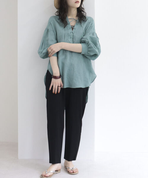 fredy emue(フレディエミュ)の「スラブタンブラー テーパードパンツ【3サイズ展開】(その他パンツ・レディース・イエロー/ブルー/ベージュ/ブラック・36/34/38)」の22枚目の写真