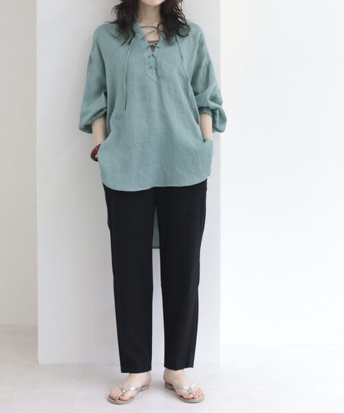 fredy emue(フレディエミュ)の「スラブタンブラー テーパードパンツ【3サイズ展開】(その他パンツ・レディース・イエロー/ブルー/ベージュ/ブラック・36/34/38)」の21枚目の写真