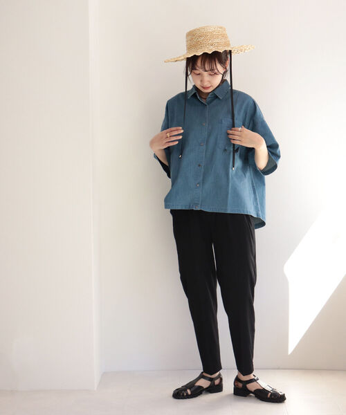 fredy emue(フレディエミュ)の「スラブタンブラー テーパードパンツ【3サイズ展開】(その他パンツ・レディース・イエロー/ブルー/ベージュ/ブラック・36/34/38)」の17枚目の写真