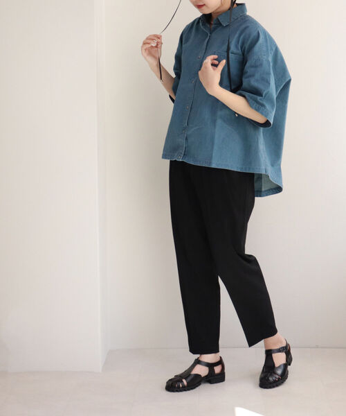 fredy emue(フレディエミュ)の「スラブタンブラー テーパードパンツ【3サイズ展開】(その他パンツ・レディース・イエロー/ブルー/ベージュ/ブラック・36/34/38)」の15枚目の写真