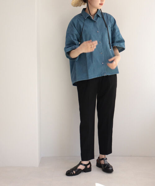 fredy emue(フレディエミュ)の「スラブタンブラー テーパードパンツ【3サイズ展開】(その他パンツ・レディース・イエロー/ブルー/ベージュ/ブラック・36/34/38)」の14枚目の写真