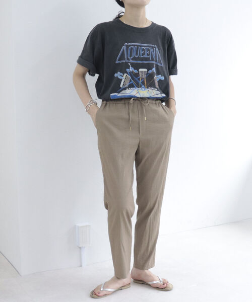 fredy emue(フレディエミュ)の「スラブタンブラー テーパードパンツ【3サイズ展開】(その他パンツ・レディース・イエロー/ブルー/ベージュ/ブラック・36/34/38)」の3枚目の写真