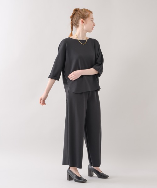 malla（マーラ）の「malla アクアジャージーパンツ（その他パンツ・レディース・ブラック/ベージュ・FREE）」の5枚目の写真