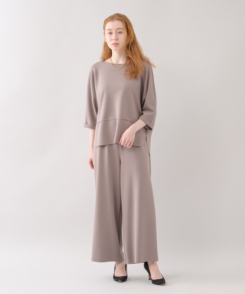 malla（マーラ）の「malla アクアジャージーパンツ（その他パンツ・レディース・ブラック/ベージュ・FREE）」の9枚目の写真