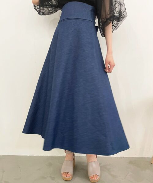 MAJESTIC LEGON（マジェスティックレゴン）の「2wayフレアスカート（スカート・レディース・イエロー/ブルー/アイボリー・SMALL/MEDIUM）」の12枚目の写真