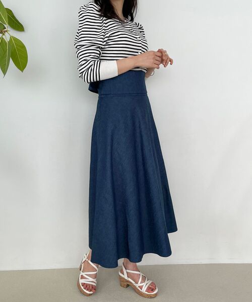 MAJESTIC LEGON（マジェスティックレゴン）の「2wayフレアスカート（スカート・レディース・イエロー/ブルー/アイボリー・SMALL/MEDIUM）」の15枚目の写真